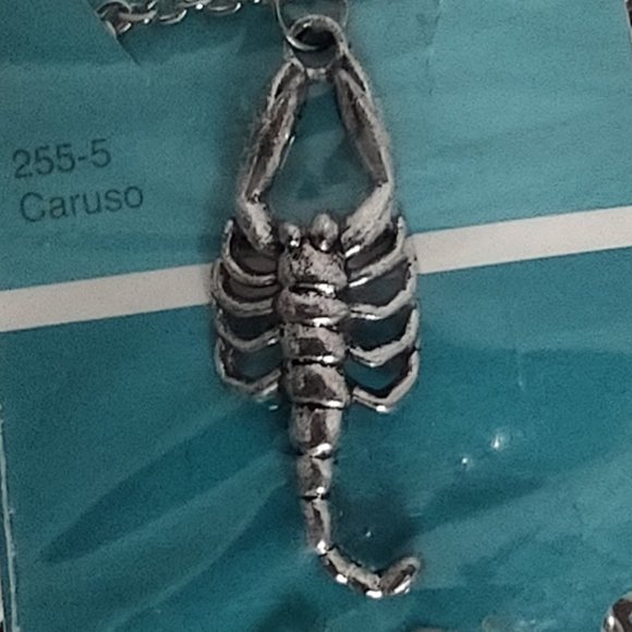 Rag Frog Revival scorpion pendant necklace 18" - Picture 4 of 4